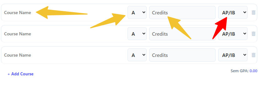 High-School-GPA-Calculator